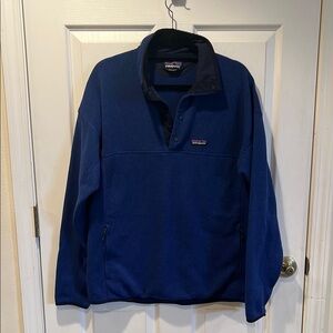 Patagonia Better Sweater Blue Fleece Pullover with Pockets